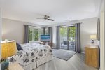 Master bedroom with king bed and views galore